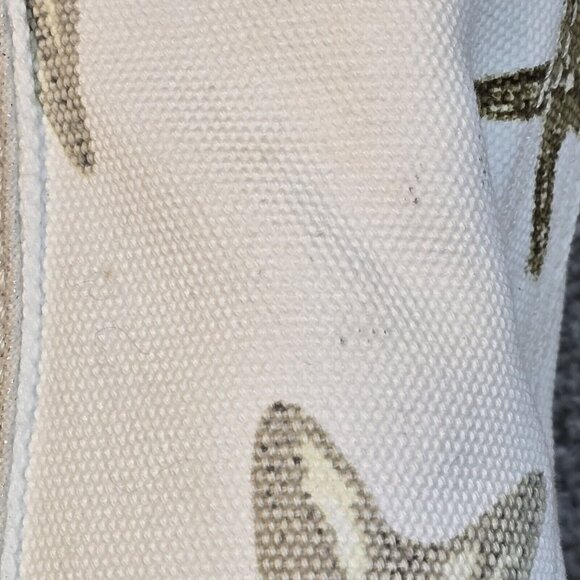 Lands' End Canvas Tote Bag Zips Shut Organize Pockets Starfish Beach Key Holder - Picture 13 of 16